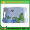 High quality melamine tray with handle